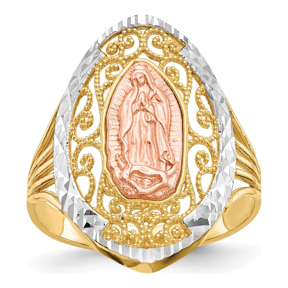 14K Two-Tone Gold Our of Guadalupe Ring