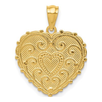 14K Tri-Color Gold MOM Shadowbox Number 1 Pendant – view 4