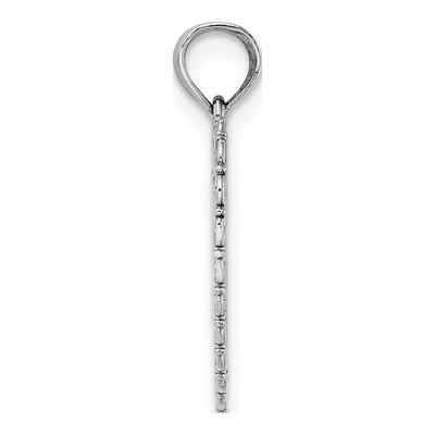 14K White Gold Reversible Sister Friends Heart Pendant – view 3