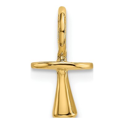 14K Yellow Gold 3-D Pacifier Pendant