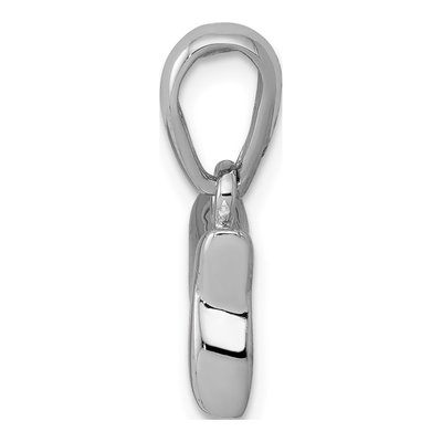 14K White Gold Chai Pendant – view 3