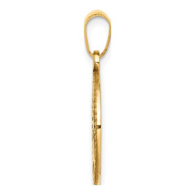 14K Yellow Gold Tree of Life Round Pendant – view 3