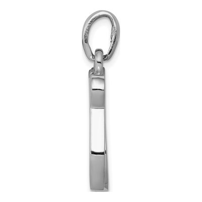 14K White Gold Chai Life Pendant – view 3