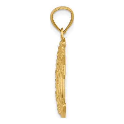 14K Yellow Gold Moon Stars Pendant – view 3