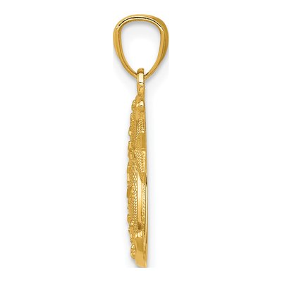 14K Yellow Gold Moon Stars Pendant – view 3
