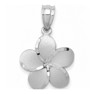 14K Yellow Gold Plumeria Charm