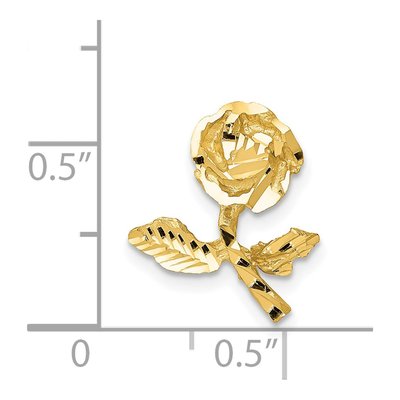 14K Yellow Gold Diamond-Cut Charm – view 5