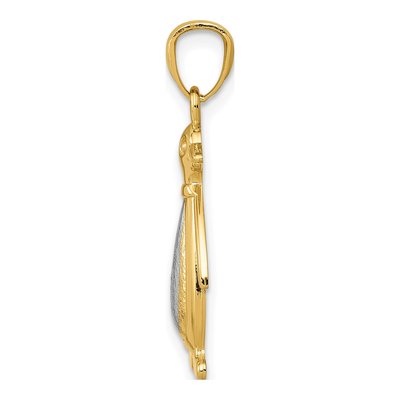 14K Two-Tone Gold Penguin Pendant – view 3