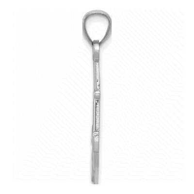 14K White Gold Anchor Pendant – view 3