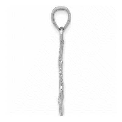 14K White Gold Anchor Pendant – view 3