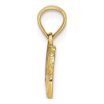 14K Yellow Gold I Heart Cancun Cut-Out Charm – view 3