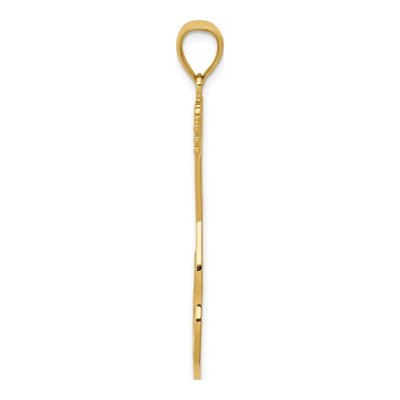 14K Yellow Gold Electric Guitar Pendant – view 3