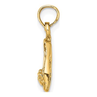 14K Yellow Gold Ballerina Slippers Charm – view 3