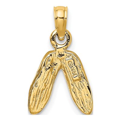 14K Yellow Gold Ballerina Slippers Charm – view 5