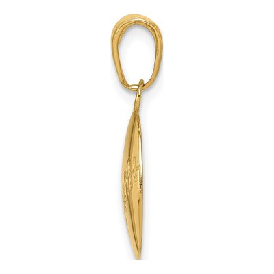 14K Yellow Gold Baseball Pendant – view 3