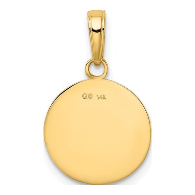 14K Yellow Gold Baseball Pendant – view 4