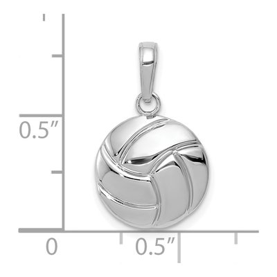 14K White Gold Volleyball Pendant – view 5