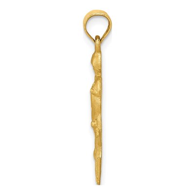 14K Yellow Gold Hockey Player Pendant – view 3