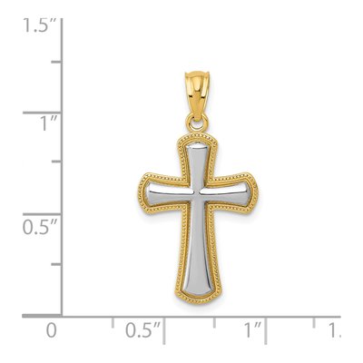 14K Yellow Gold Cross Pendant – view 4