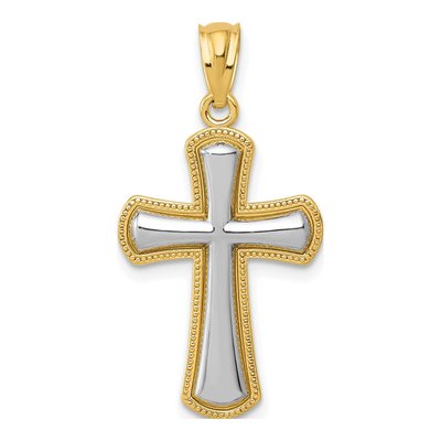 14K Yellow Gold Cross Pendant