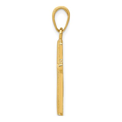 14K Yellow Gold Cross Pendant – view 3