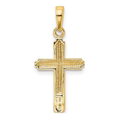 14K Yellow Gold Cross Pendant – view 4
