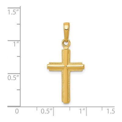 14K Yellow Gold Cross Pendant – view 5