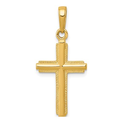 14K Yellow Gold Cross Pendant