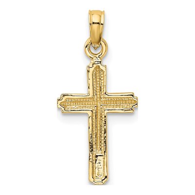 14K Yellow Gold Cross Pendant – view 4