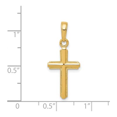 14K Yellow Gold Cross Pendant – view 5
