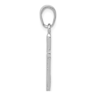 14K White Gold Cross Pendant – view 2