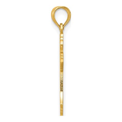 14K Yellow Gold Cross Pendant – view 3