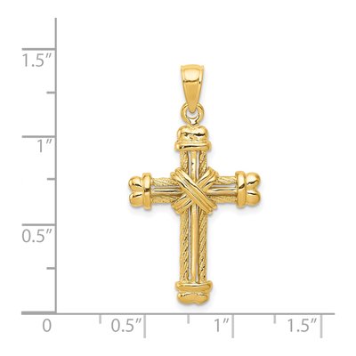 14K Yellow Gold Cross Pendant – view 5