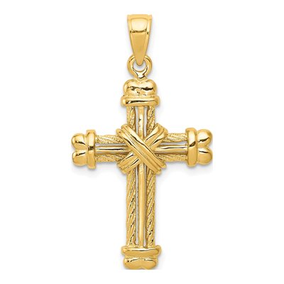 14K Yellow Gold Cross Pendant