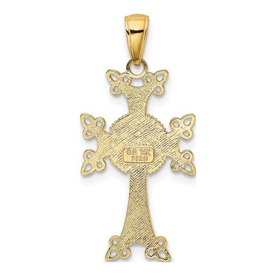 14K Yellow Gold Armenian Cross Pendant – view 4