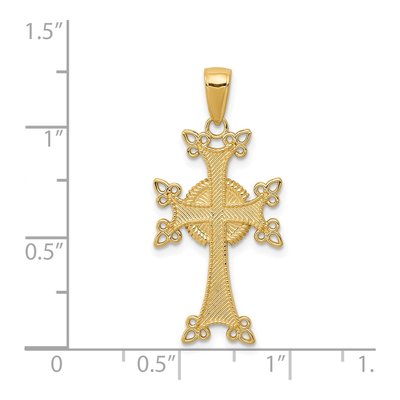 14K Yellow Gold Armenian Cross Pendant – view 5