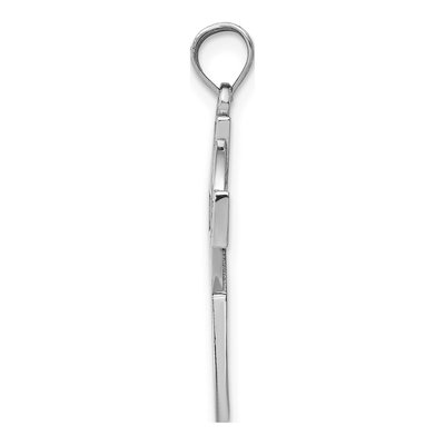 14K White Gold Celtic Cross Pendant – view 3