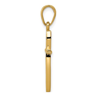 14K Yellow Gold Cross Pendant – view 3