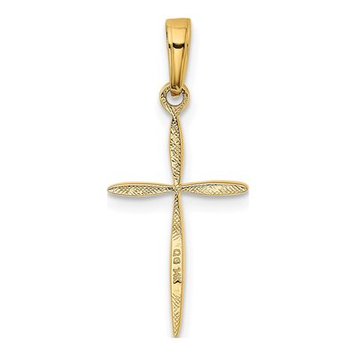 14K Yellow Gold Cross Pendant – view 4