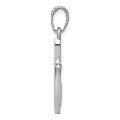14K White Gold Cross Pendant – view 3