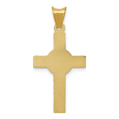 14K Yellow Gold Iona Crucifix Cross Pendant – view 5