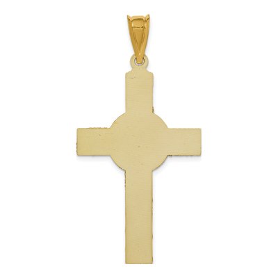 14K Yellow Gold Iona Crucifix Cross Pendant – view 5