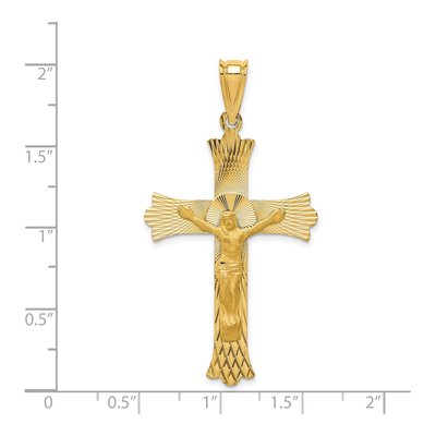 14K Yellow Gold Crucifix Pendant – view 5