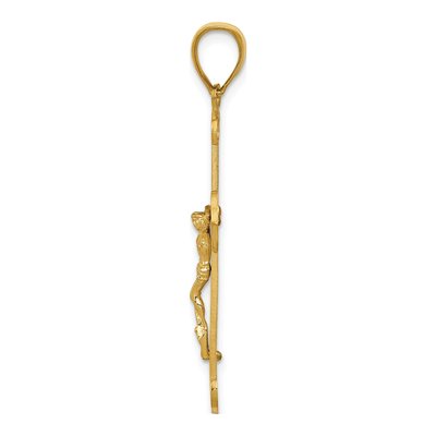 14K Yellow Gold Crucifix Pendant – view 3