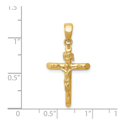 14K Yellow Gold Crucifix Cross Pendant – view 4