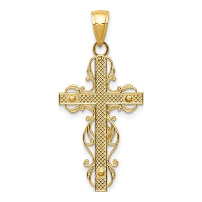 14K Yellow Gold Crucifix Pendant – view 5