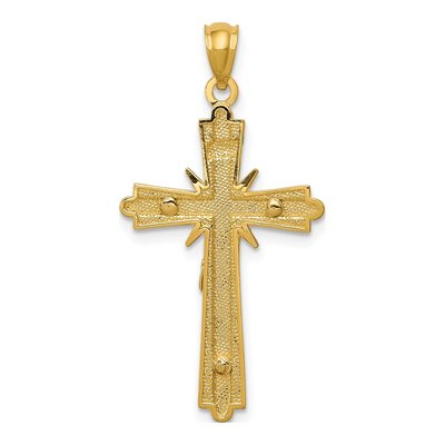 14K Two-Tone Gold Crucifix Pendant – view 5