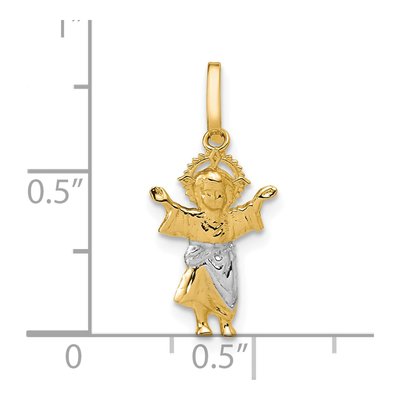14K Yellow Gold Infant Jesus Pendant – view 4