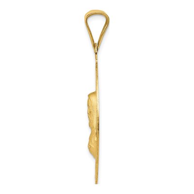 14K Yellow Gold Sagrado Corazon Pendant – view 3
