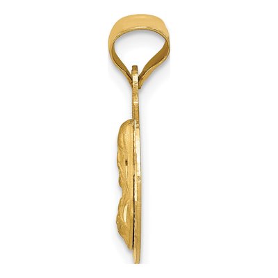 14K Yellow Gold Sagrado Corazon Pendant – view 3